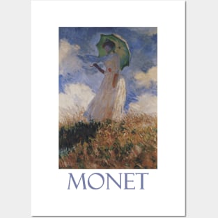 Woman with an Umbrella by Claude Monet Posters and Art